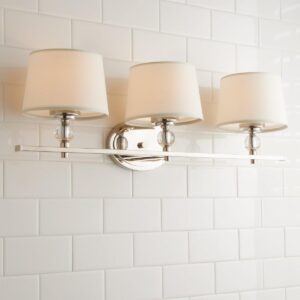 Crystal Accent Vanity Light – 3 light