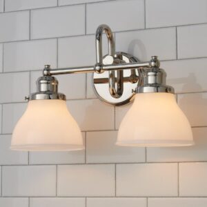 BS15072.0.BS15072PN Montpelier Vanity Light – 2 Light – Milk