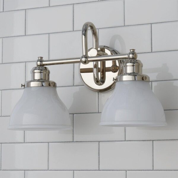 Montpelier Vanity Light – 2 Light – Milk – view 2