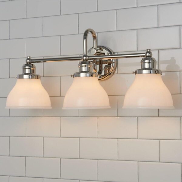 BS15073.0.BS15073PN Montpelier Vanity Light – 3 Light – Milk