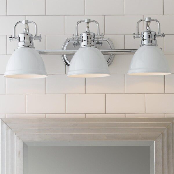 Classic Dome Shade Vanity Light – 3 Light – view 2