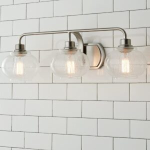 BS16104.0.BS16104BN Seeded Globe Vintage Vanity Light – 3 Light