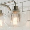 Seeded Globe Vintage Vanity Light – 3 Light – view 4