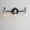 Vintage Arc Shade Vanity Light – 3 Light – view 2