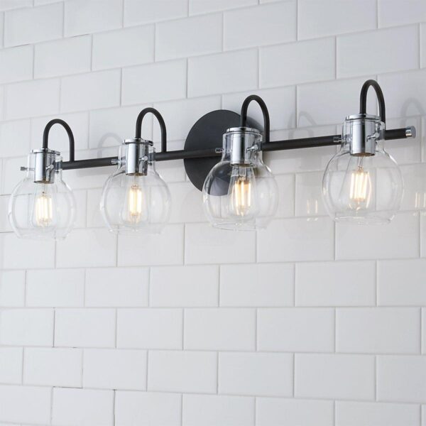 Vintage Arc Shade Vanity Light – 4 Light
