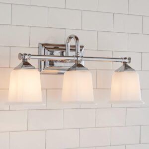 BS17002.0.BS17002CH Refined Classic Vanity Light – 3 Light – Opal Glass