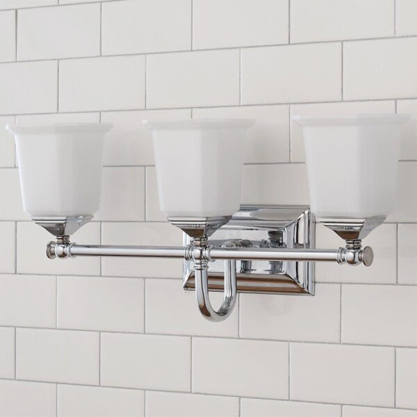 BS17002.2.BS17002CH Refined Classic Vanity Light – 3 Light – Opal Glass – view 3