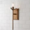 BS17083.0.BS17083NB Modern Industrial Seeded Glass Sconce