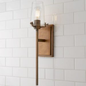 BS17083.0.BS17083NB Modern Industrial Seeded Glass Sconce