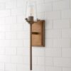 BS17083.1.BS17083NB Modern Industrial Seeded Glass Sconce – view 2