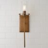 BS17083.3.BS17083NB Modern Industrial Seeded Glass Sconce – view 4