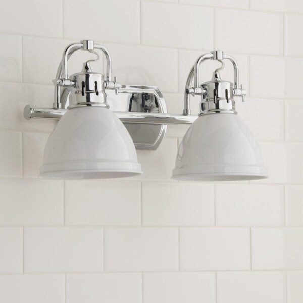 Classic Dome Shade Vanity Light – 2 Light – view 2