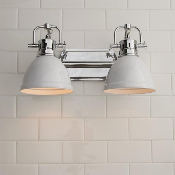 Classic Dome Shade Vanity Light – 2 Light – view 3