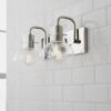 Cut Round Flask Vanity Light – 2 Light