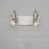 Cut Round Flask Vanity Light – 2 Light – view 2