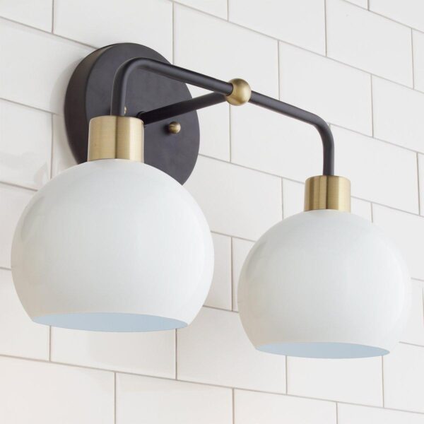 BS18002.5.BS18002BW Young House Love Bubble Vanity Light – 2 Light – view 2
