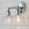Prismatic Glass Vanity Light – 2 Light – view 4