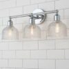 Prismatic Glass Vanity Light – 3 Light