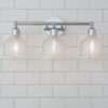 Prismatic Glass Vanity Light – 3 Light – view 3