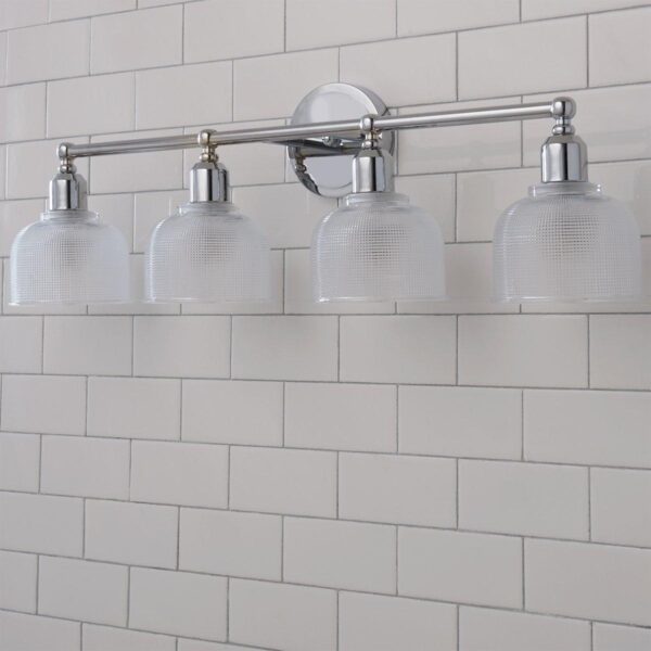 Prismatic Glass Vanity Light – 4 Light – view 2