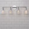 Prismatic Glass Vanity Light – 4 Light – view 3