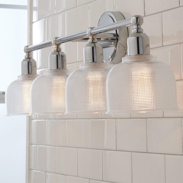 Prismatic Glass Vanity Light – 4 Light – view 4