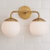 Dewdrop Globe Vanity Light – 2 light – view 2
