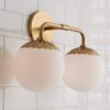 Dewdrop Globe Vanity Light – 2 light – view 3