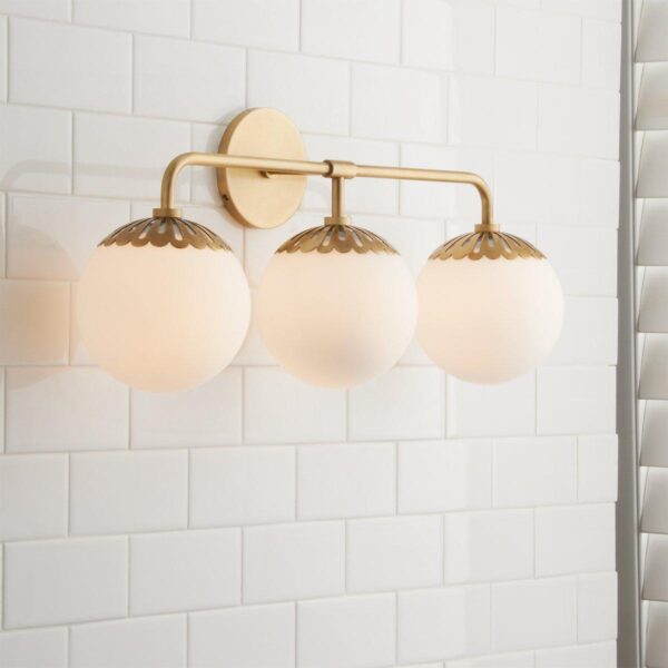 Dewdrop Globe Vanity Light – 3 light