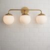 Dewdrop Globe Vanity Light – 3 light – view 3