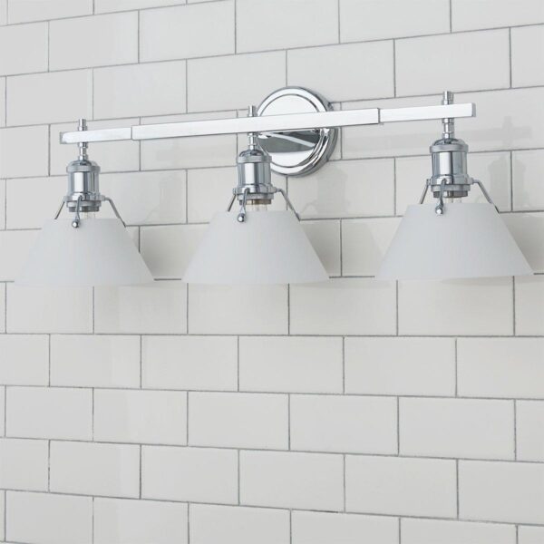 BS18071.1.BS18071WC Truncated Cone Shade Vanity Light – 3 light – view 2
