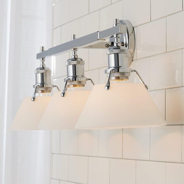 BS18071.2.BS18071WC Truncated Cone Shade Vanity Light – 3 light – view 3