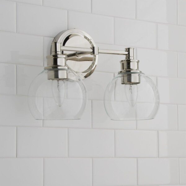 BS18074.1.BS18074PN Volta Glass Vanity Light – 2 Light – view 2