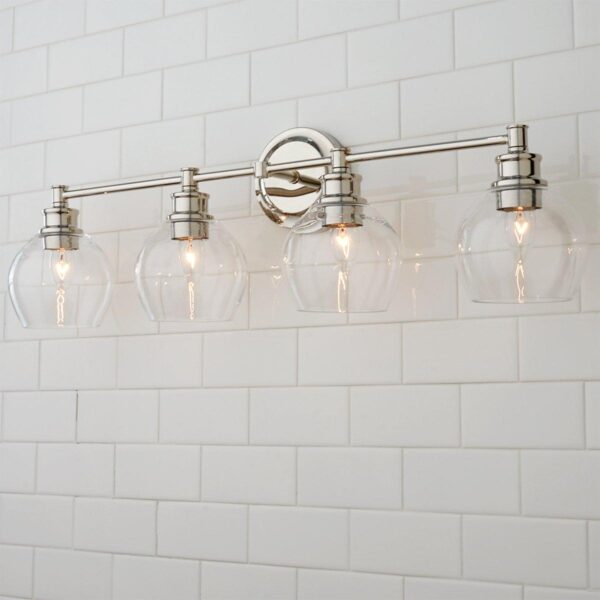 Volta Glass Vanity Light – 4 light