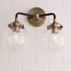 Mod Mix Clear Globe Vanity Light – 2 light – view 4