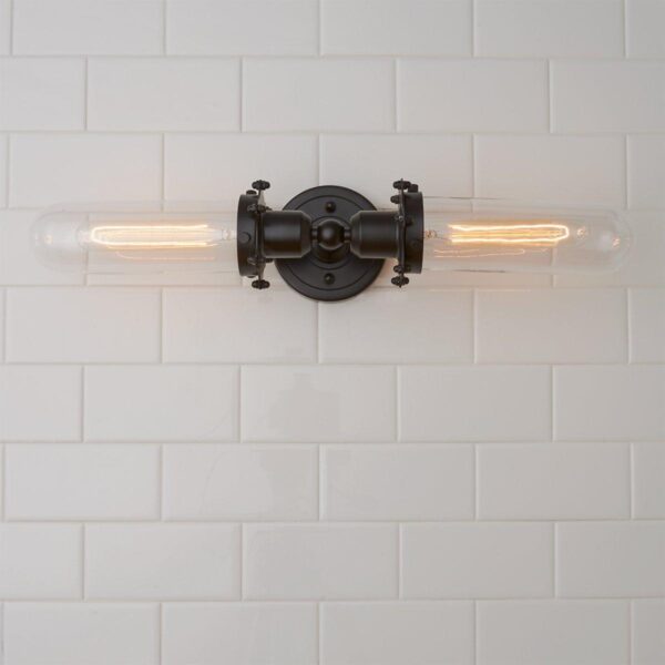 BS18100.3.BS18100BZ Double Bullet Sconce – Large – view 4