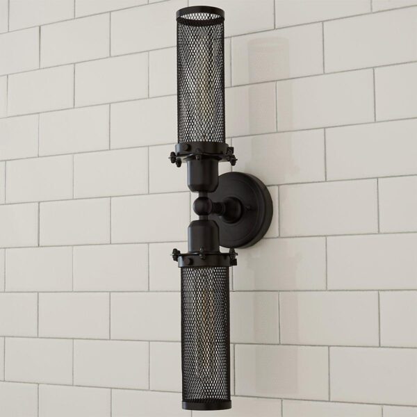 Mesh Double Cylinder Sconce – view 2