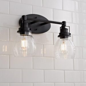 Soft Seeded Vanity Light – 2 Light