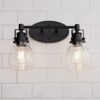 BS18126.3.BS18126BK Soft Seeded Vanity Light – 2 Light – view 4