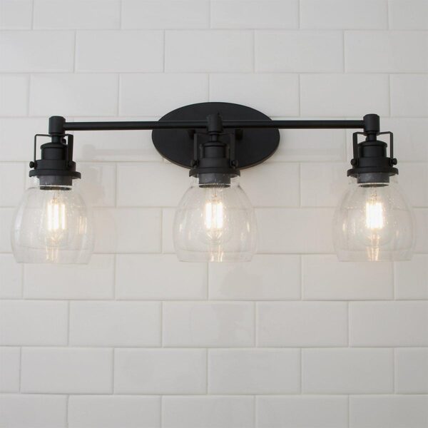 BS18127.2.BS18127BK Soft Seeded Vanity Light – 3 Light – view 3