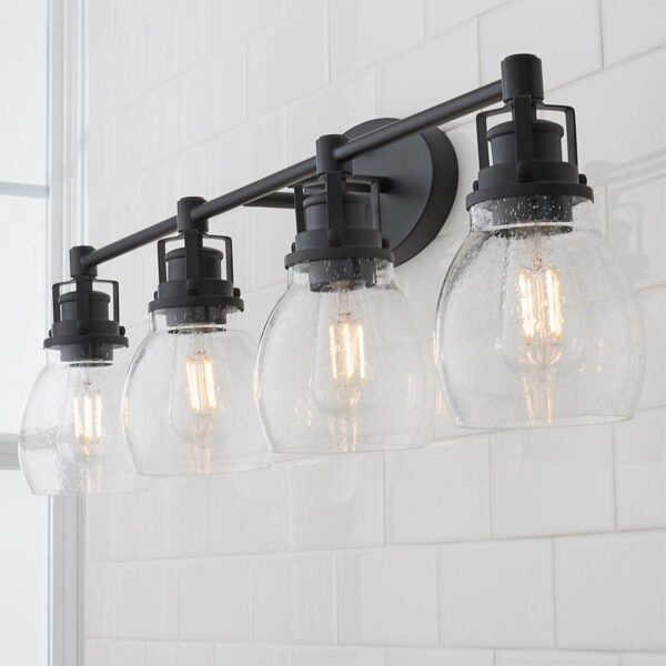 BS18128.2.BS18128BK Soft Seeded Vanity Light – 4 Light – view 3