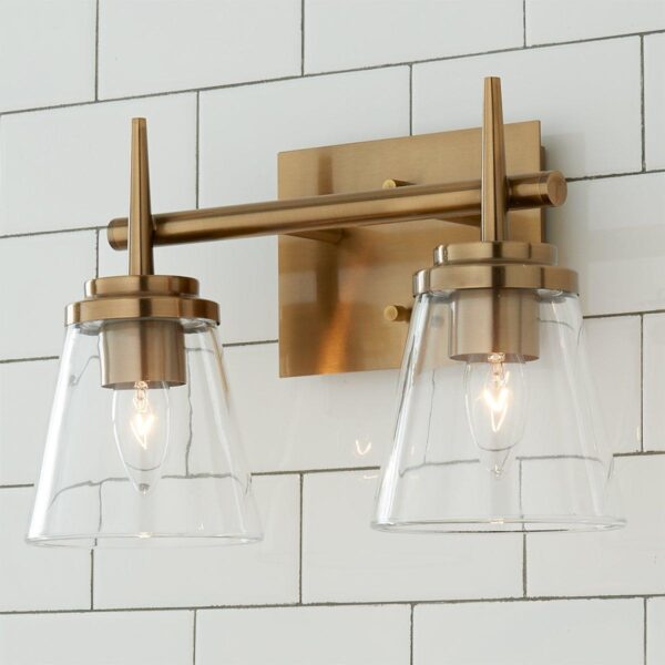 Tapered Spike Vanity Light – 2 Light