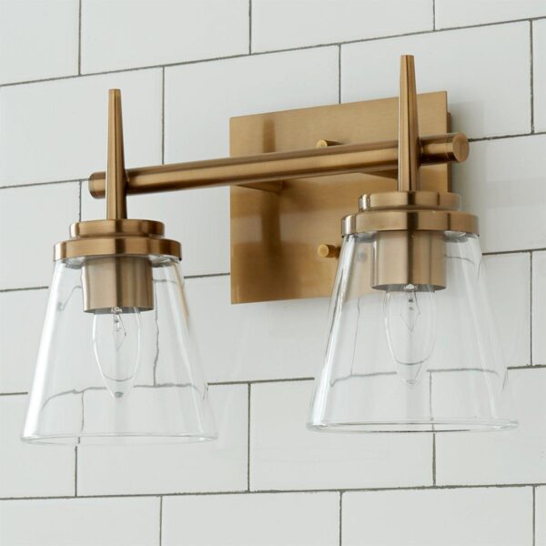 Tapered Spike Vanity Light – 2 Light – view 2