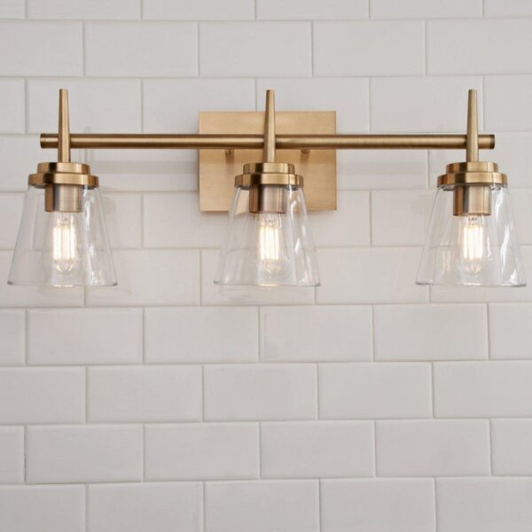 Tapered Spike Vanity Light – 3 Light – view 3