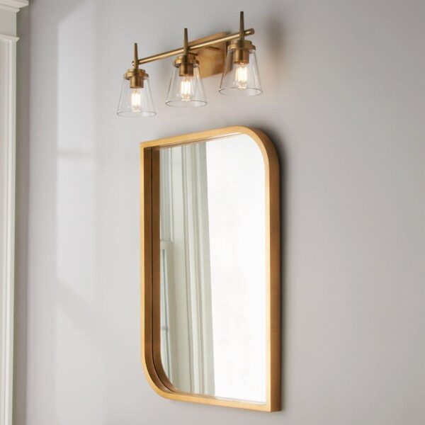 Tapered Spike Vanity Light – 3 Light – view 4