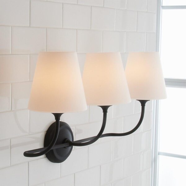 BS18147.1.BS18147BK Modern Charleston Vanity Light – 3 Light – view 2