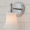 BS18165S.0.BS18165SCH Mercer White Glass Bath Sconce