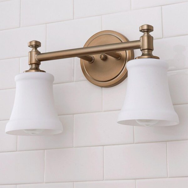 BS18167.1.BS18167AB Mercer White Glass Vanity Light – 2 Light – view 2