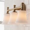 Mercer White Glass Vanity Light – 3 Light – view 3