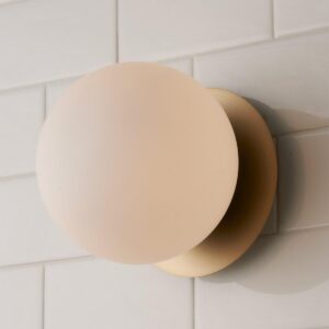 Modern Milky Globe Bath Sconce